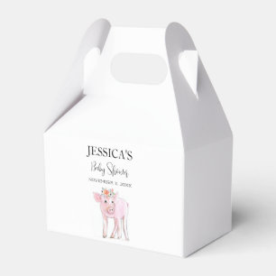 Ballotins Couper Piggy Baby shower d'aquarelle Boho Girl