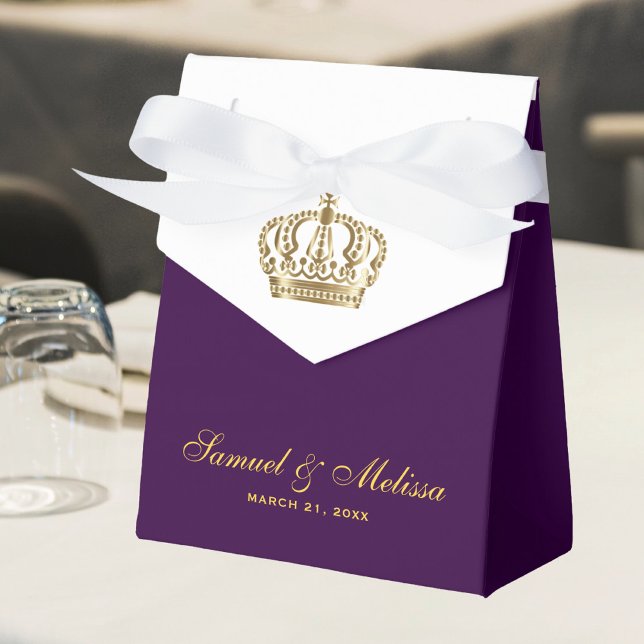 Ballotins Couronne de mariage or violet royal (Créateur téléchargé)