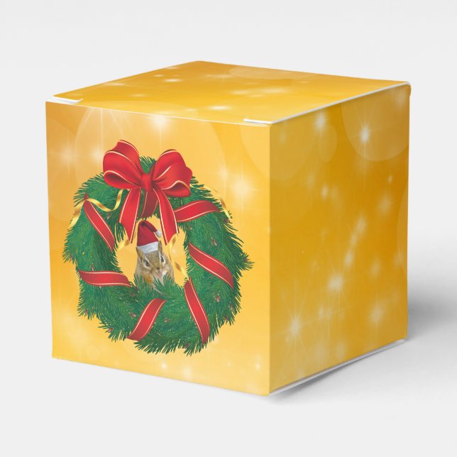 Ballotins Couronne de Noël avec un écureuil mignon (Verso)