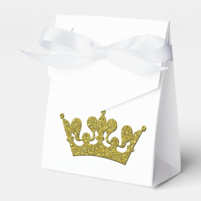 Ballotins Couronne de paillettes dorées Boîtes de fête royal (Verso)