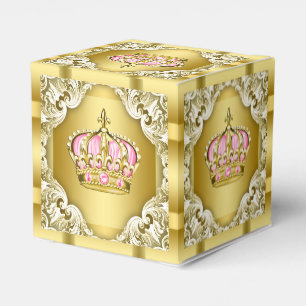 Ballotins Couronne de princesse rose et or