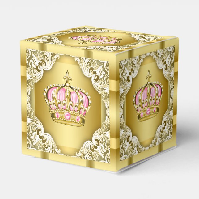 Ballotins Couronne de princesse rose et or (Arrière)