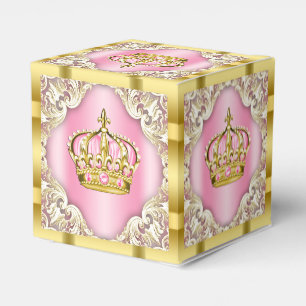 Ballotins Couronne de princesse rose et or