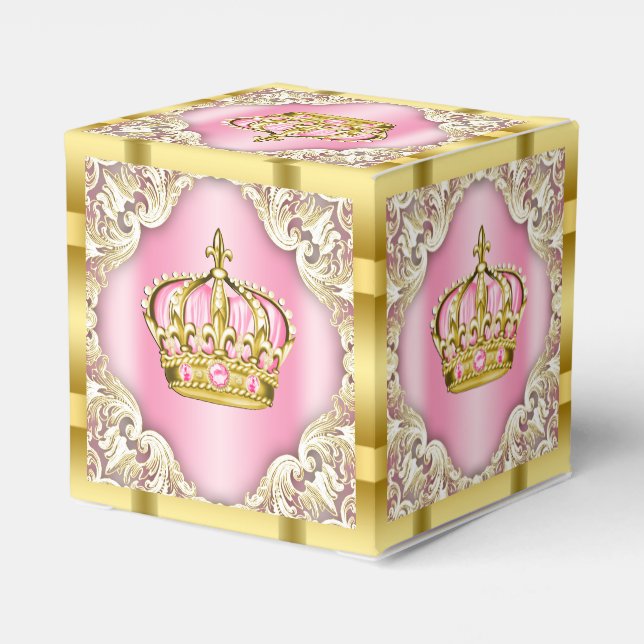 Ballotins Couronne de princesse rose et or (Arrière)