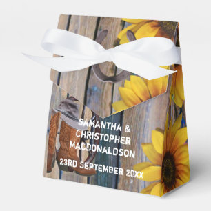 Ballotins Cow-boy rustique de l'Ouest et mariage floral de c