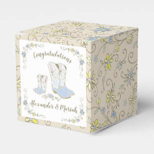 Ballotins Cowboy Baby shower Pays Western Blue Boy