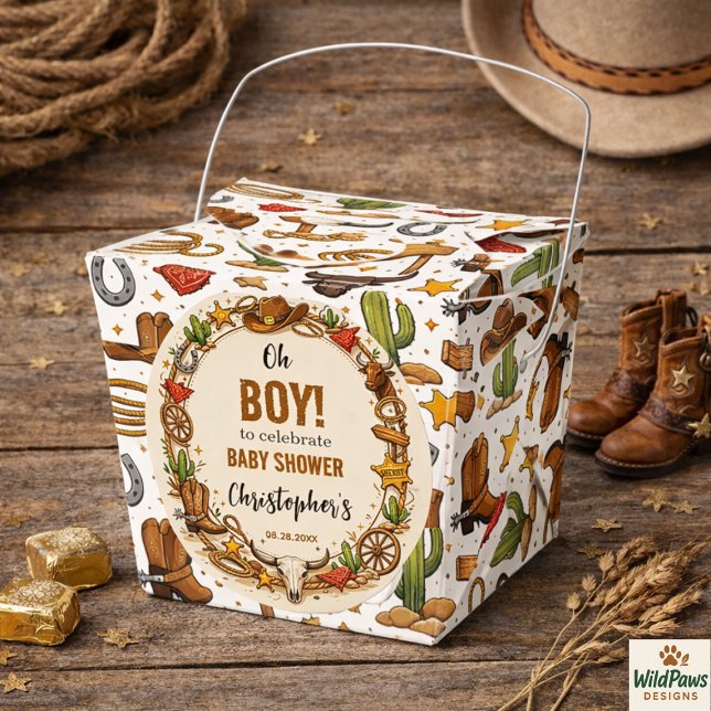 Ballotins Cowboy Wild West Rodeo Ranch | Rustic Western Baby (Cowboy Wild West Rodeo Ranch | Rustic Western Baby Favor Boxes
)