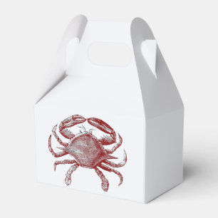Ballotins Crabby Rouge crayon rouge Crabe de l'océan Art