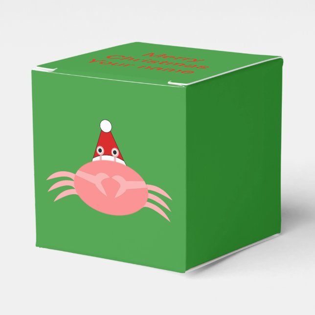 Ballotins Crabe de Noël Ballotin personnalisé (Verso)