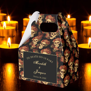 Ballotins Crâne gothique Rouge Rose Noir Halloween Mariage