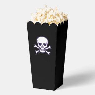 Ballotins Crâne n Bones boîtes de pop-corn noir