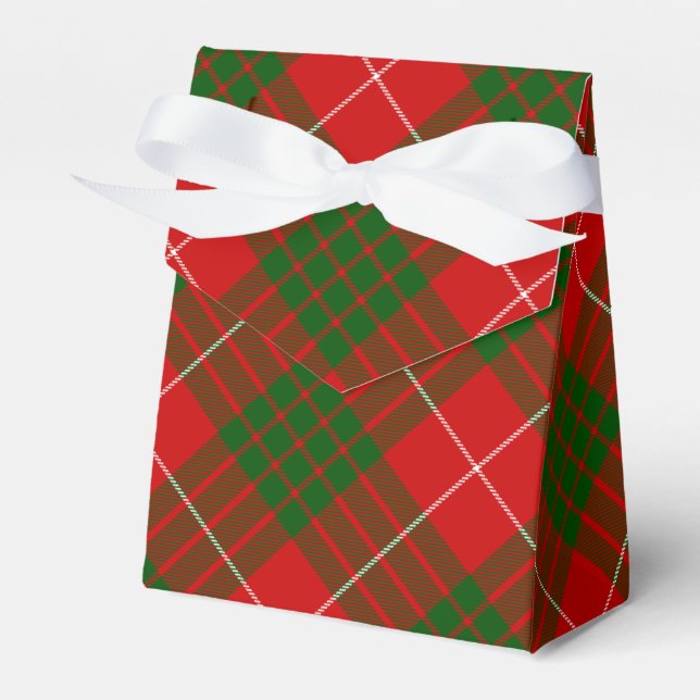 Ballotins Crawford tartan rouge vert plaid (Verso)