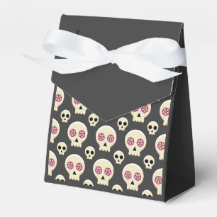 Ballotins Creepy Cute Kawaii Goth Skull with Flowers