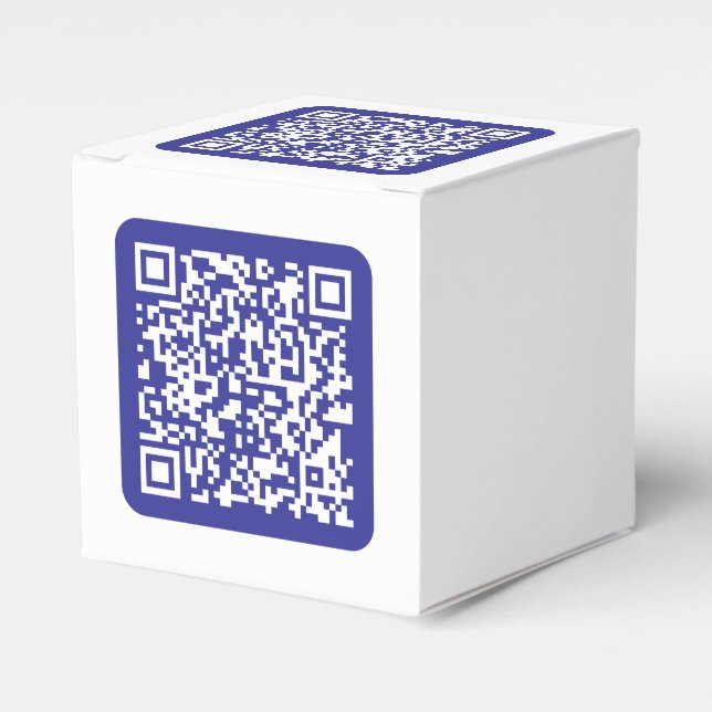 Ballotins Créer un code QR analysable | Bleu foncé modifiabl (Verso)