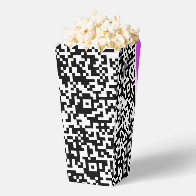 Ballotins Créez votre propre code QR Boîte à pop-corn Exempl (Sauté)