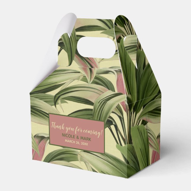 Ballotins Crème d'aquarelle vintage tropicale (Verso)