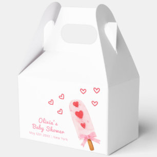 Ballotins Crème de glace Bow Coeur Rose Prêt À Pop Baby show