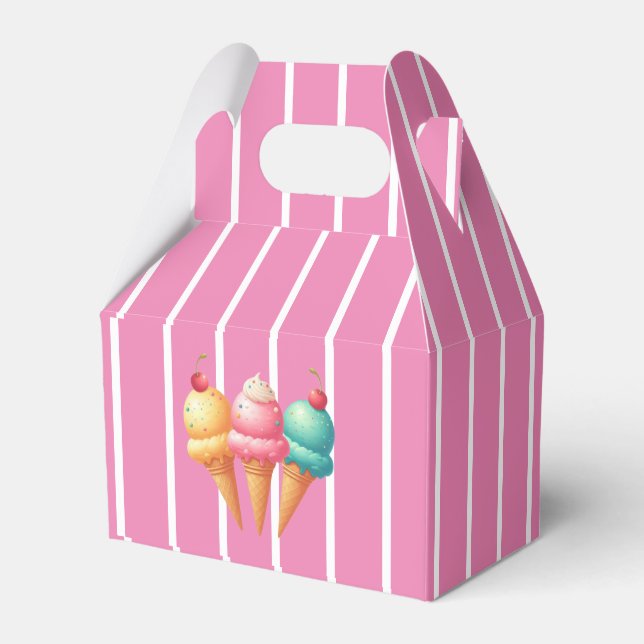Ballotins Crème glacée rayée rose (Verso)
