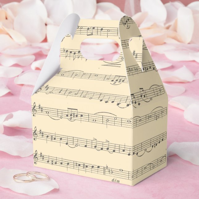 Ballotins Crème vintage Music Notes (Mariage)