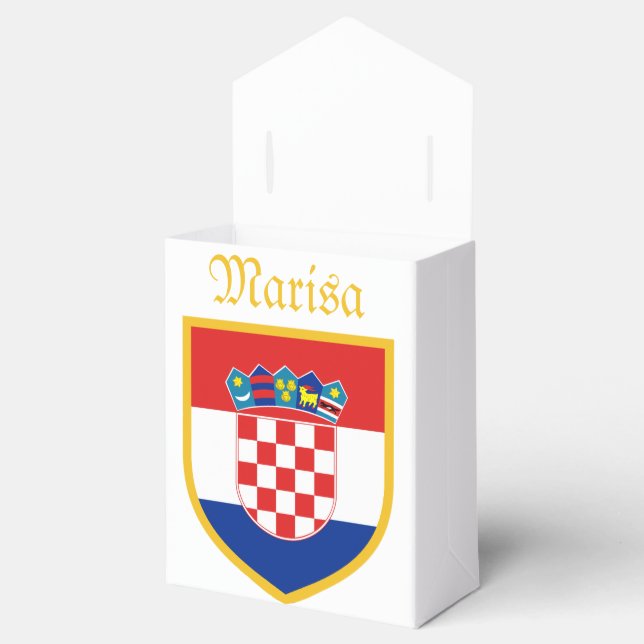 Ballotins Croatia Flag Personalized (Ouvert)