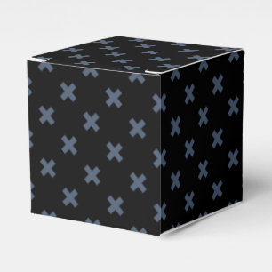 Ballotins Crochets bleu-gris sur noir
