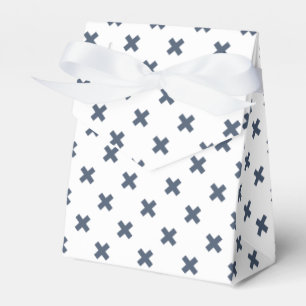 Ballotins Crochets gris-bleu sur blanc