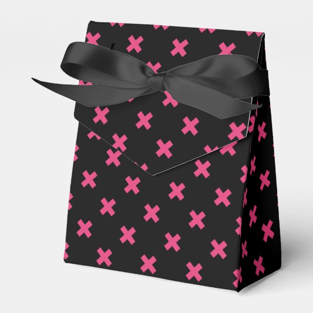 Ballotins Crochis Fuchsia sur noir (Verso)