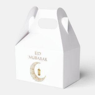Ballotins Croissant de Lune Doré & Lanterne Eid Mubarak Isla