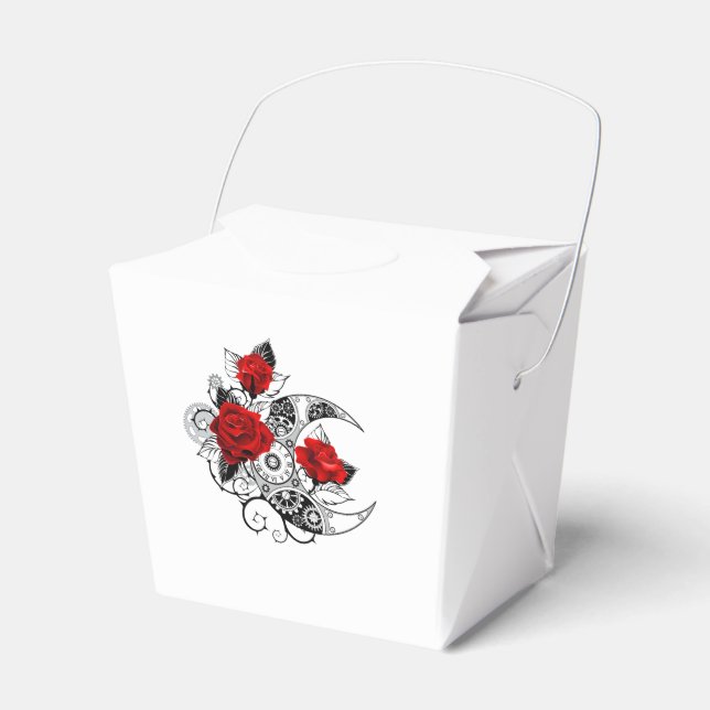 Ballotins Croissant mécanique avec roses rouges (Verso)