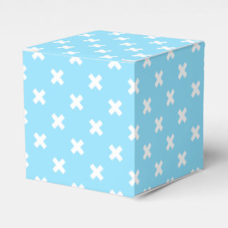 Ballotins Croix blanche sur le bleu bébé