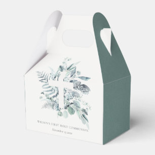 Ballotins Croix du feuillage Eucalyptus Première communion s