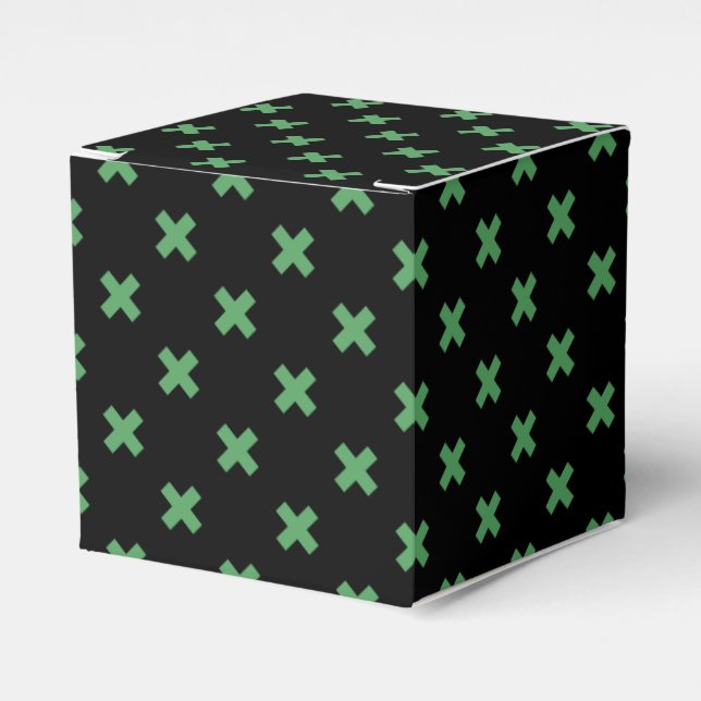 Ballotins Croix verte coutures sur noir (Verso)