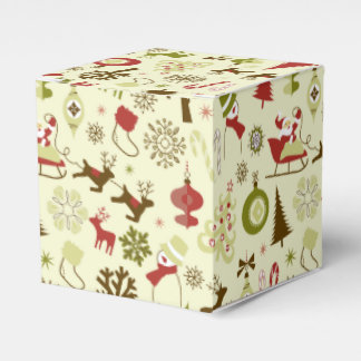 Ballotins Croquis de Noël rétro Motif sans coutures