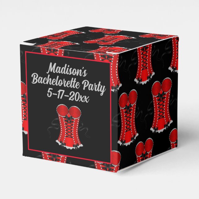 Ballotins Cube de Corset Rouge Coquin (Verso)