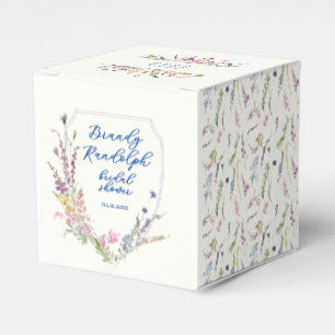 Ballotins Cube Fleur sauvage aquarelle Crest