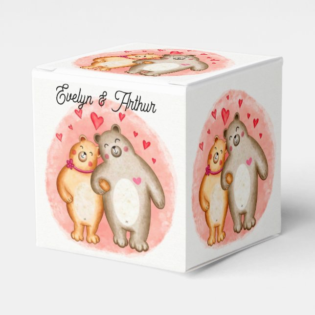 Ballotins Cubes de ours d'amour mignons (Verso)