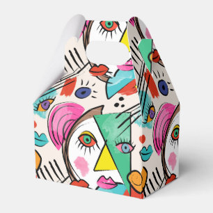 Ballotins Cubisme moderne Artsy Abstrait Femme Visages Art