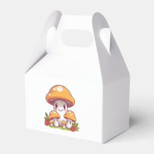 Ballotins Cueillette de champignons, style kawaii heureux