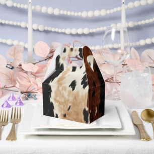 Ballotins Cuir de vache marron crème Howdy 