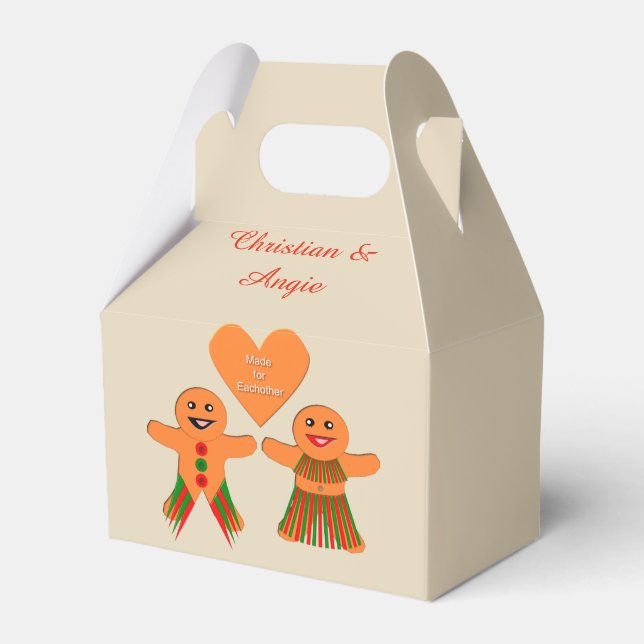 Ballotins Cume Noël Gingerbread Couple Custom (Verso)