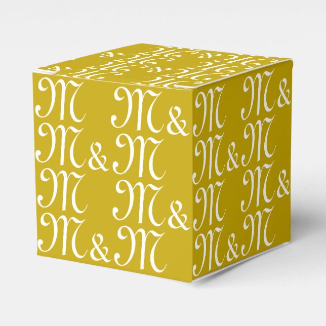 Ballotins Customiser les initiales du couple monogramme cade (Verso)