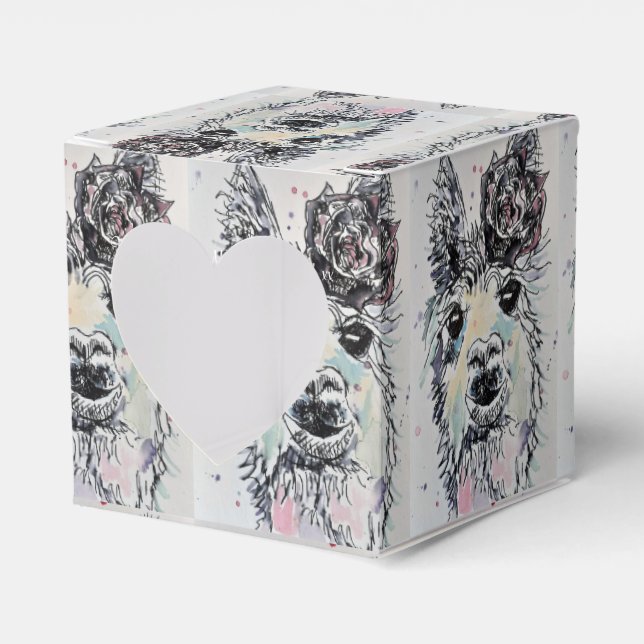 Ballotins Cute Alpacca Llama Filles Ballotin de gâteau d'ann (Verso)