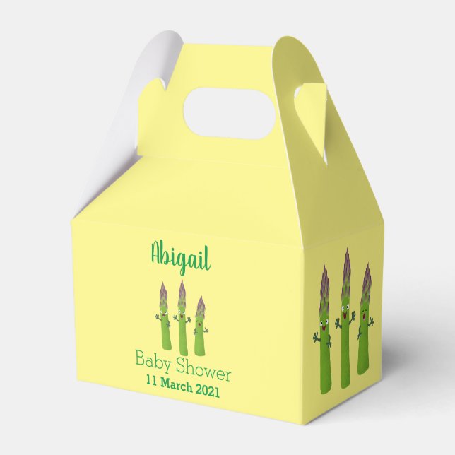 Ballotins Cute asperges chantant un trio végétal dessin anim (Verso)