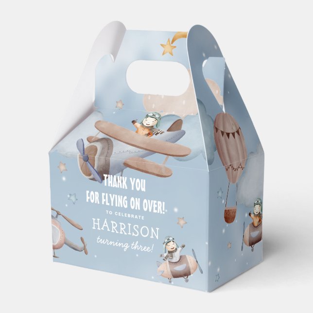 Ballotins Cute Aviation Avion Boy Anniversaire (Verso)