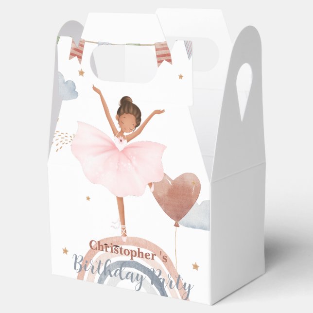 Ballotins Cute Ballet afro Balloon Anniversaire filles fête (Ouvert)