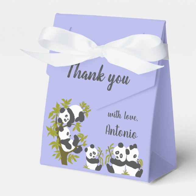 Ballotins Cute Bear Pandas Party Boy Anniversaire Cadeau Mer (Verso)