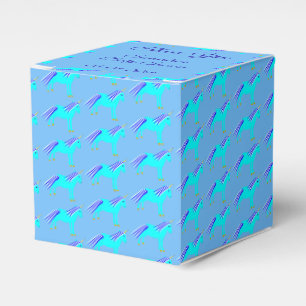 Ballotins Cute Blue Baby Boy Unicorn Baby shower personnalis