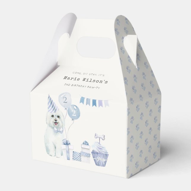 Ballotins Cute Blue Boys Party Chien Chien Chien Chien N'imp (Verso)