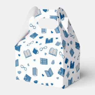 Ballotins Cute Blue Livre et Motif de lecture