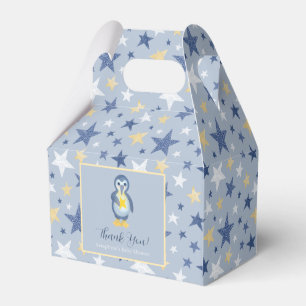 Ballotins Cute Blue Penguin Stars Merci Baby shower